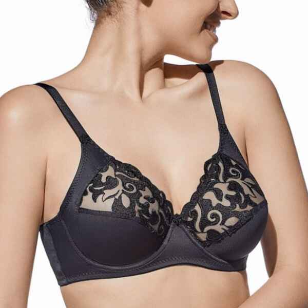 Sujetador Selene LOURDES con Aros Copa C - Negro