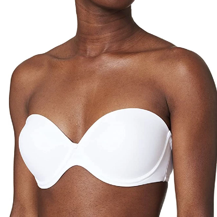Sujetador Selene CARLOTA Doble Push-up sin Tirantes Copa B - Blanco