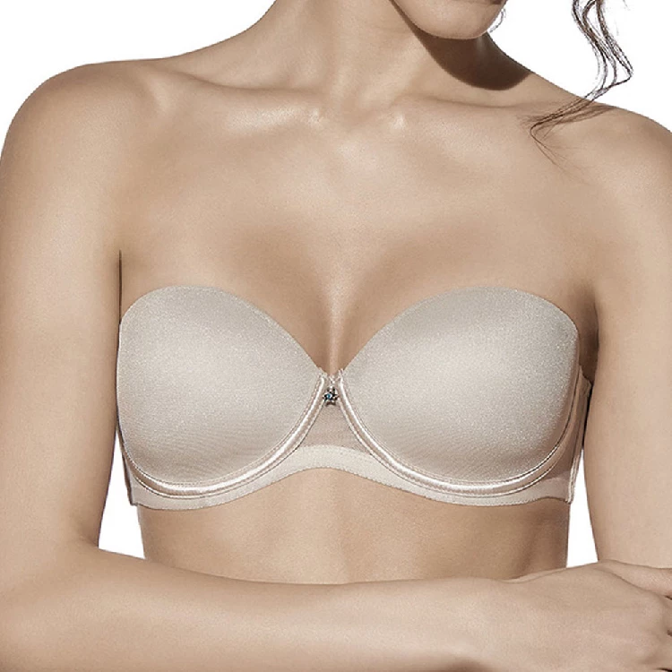 Sujetador Selene ESMERALDA sin Tirantes Copa C - Tierra