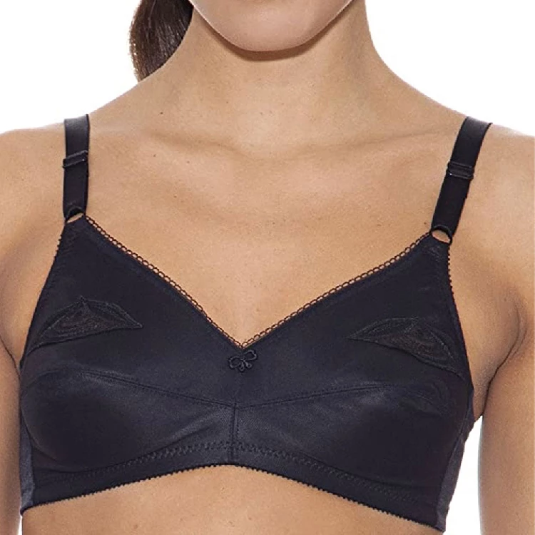 Sujetador Selene FLOR sin Aros Copa B - Negro