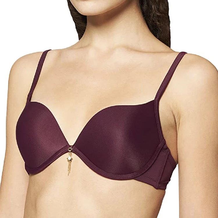 Sujetador Selene RAQUEL Doble Push-Up Copa B Burdeos