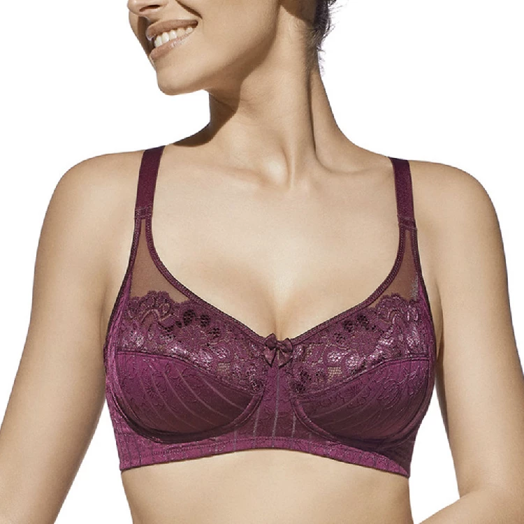 Sujetador Selene SCARLETT sin Aros Copa B - Burdeos