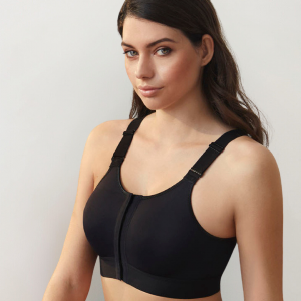 Sujetador Post-Quirúrgico Selene Abrochado Delante Copa B/C Negro