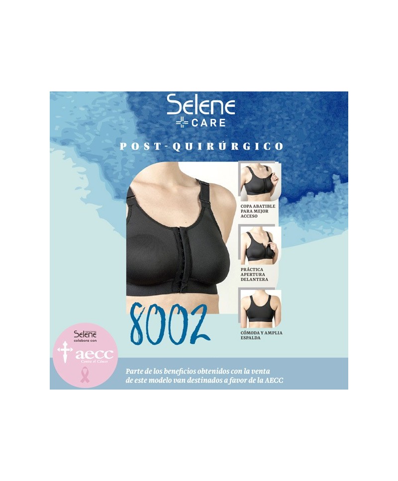 Sujetador Post-Quirúrgico Selene Abrochado Delante Copa B/C