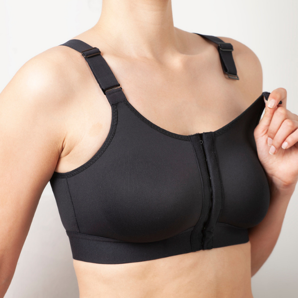Sujetador Post-Quirúrgico Selene Abrochado Delante Copa B/C Negro