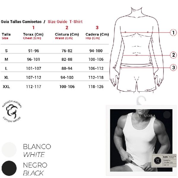 camiseta interior hombre ysabel mora 20104 tirantes 20104 6